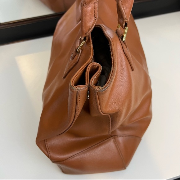 Tory Burch Robinson Brown Leather Large Tote Bag - Picture 5 of 16